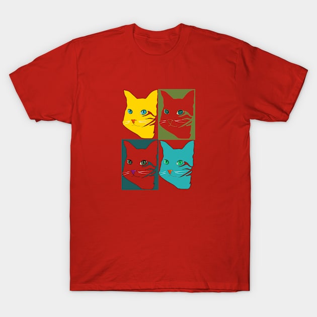 cute cats T-Shirt by Handan